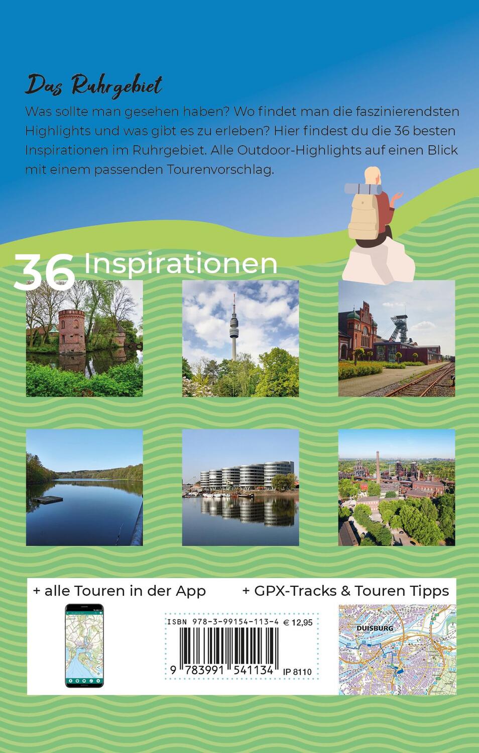 Rückseite: 9783991541134 | KOMPASS Inspiration Ruhrgebiet | 36 Natur- und Wanderhighlights | Buch