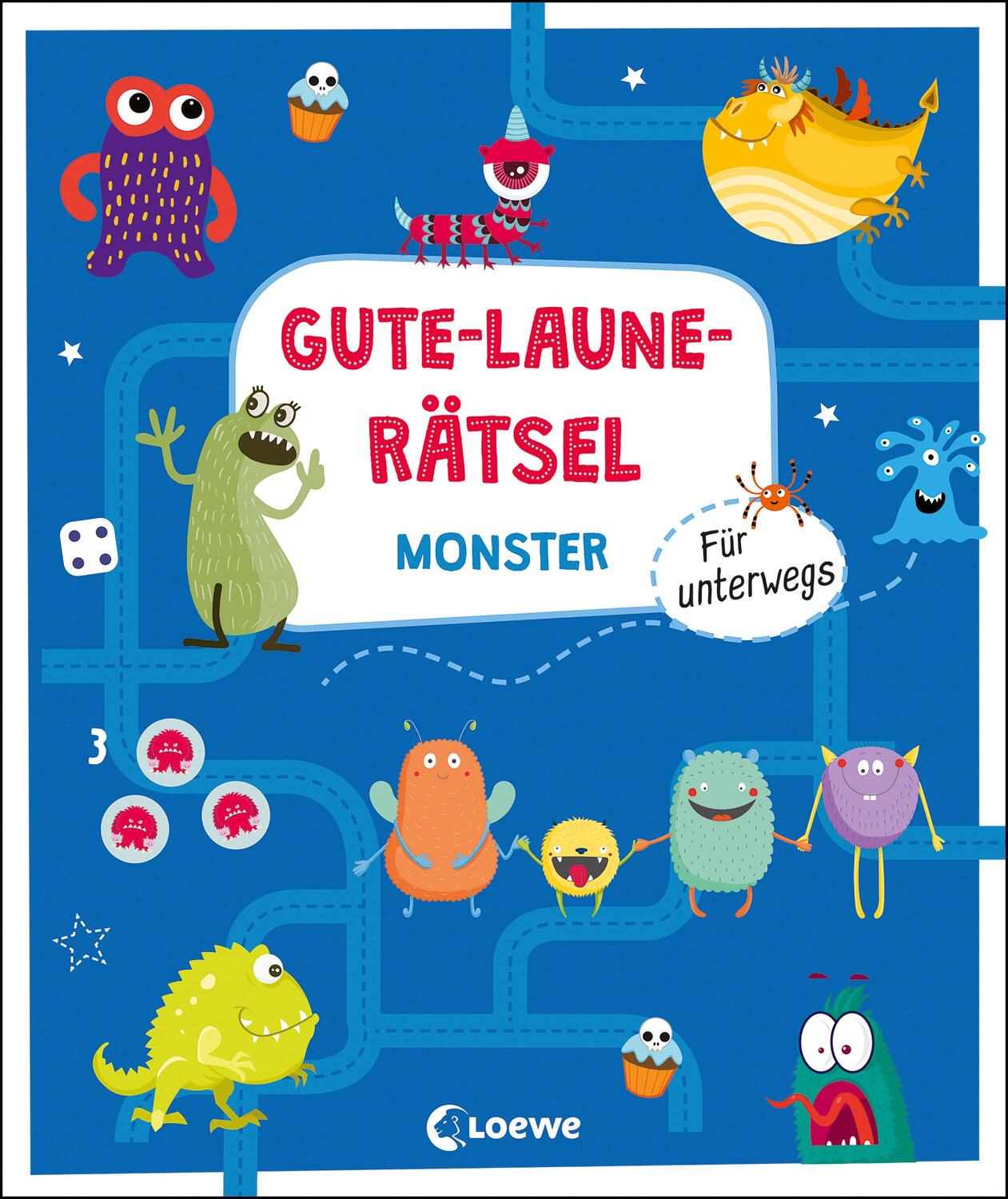 Cover: 9783743214477 | Gute-Laune-Rätsel für unterwegs - Monster | Loewe Lernen und Rätseln
