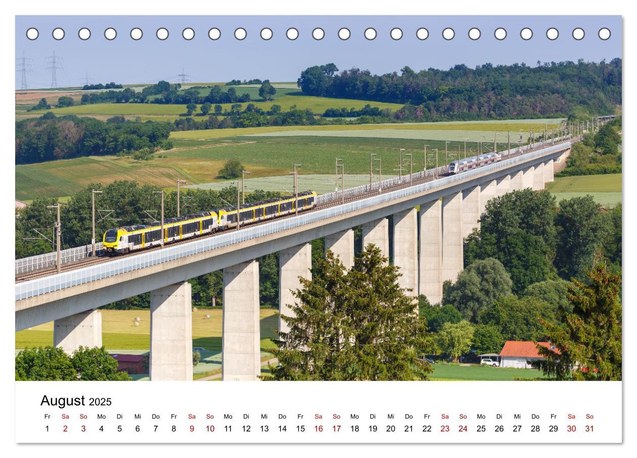 Bild: 9783435034369 | Eisenbahn in Deutschland (Tischkalender 2025 DIN A5 quer), CALVENDO...