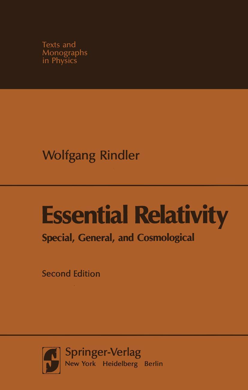 Cover: 9783540100904 | Essential Relativity | Special, General, and Cosmological | W. Rindler