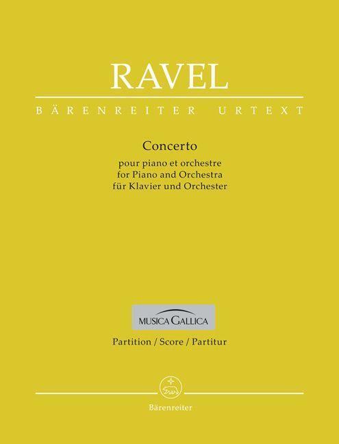 Cover: 9790006573868 | Concerto für Klavier und Orchester G-Dur | Partitur | Maurice Ravel