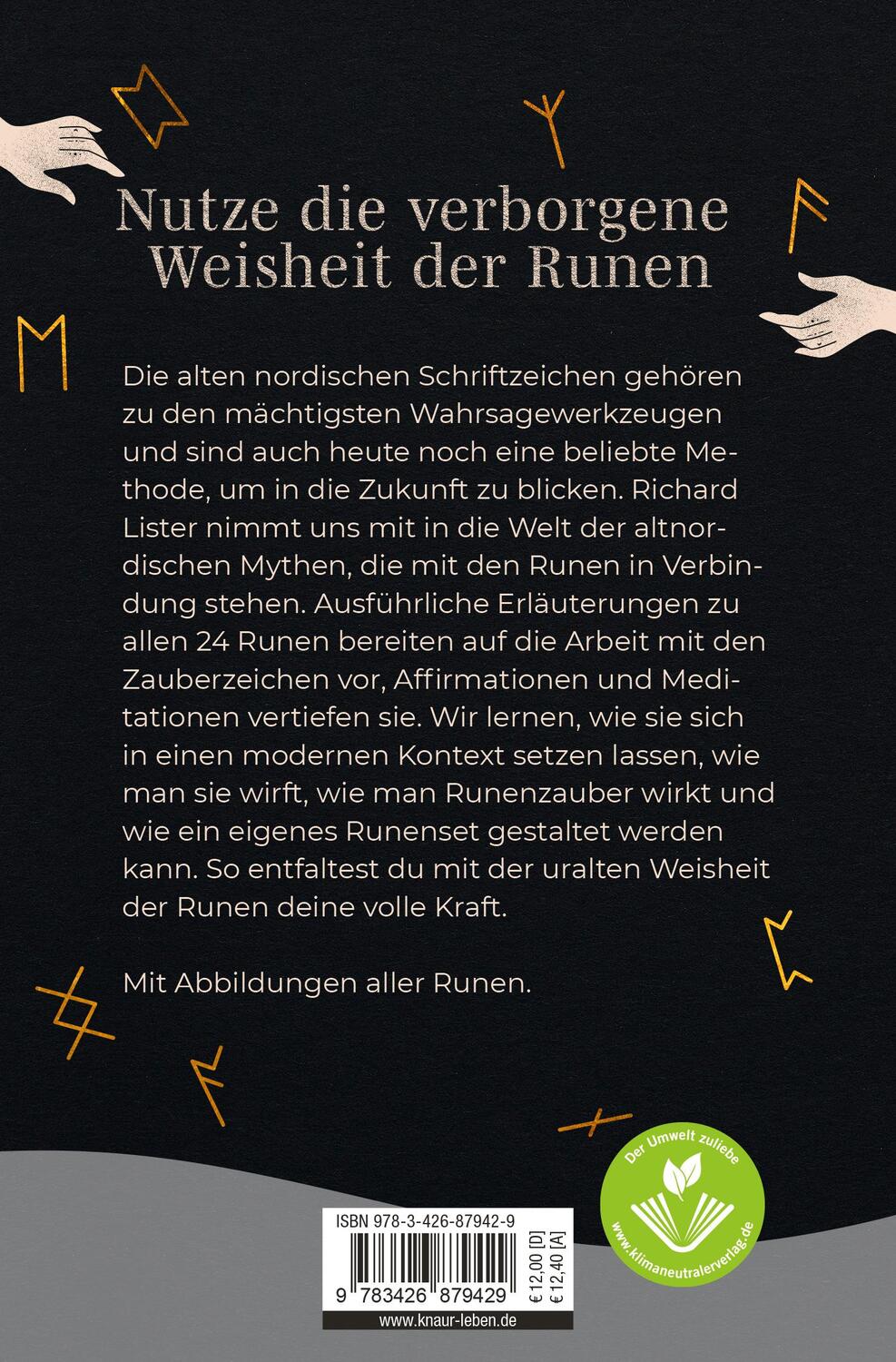 Rückseite: 9783426879429 | Die Magie der Runen | Richard Lister | Taschenbuch | Deutsch | 2023