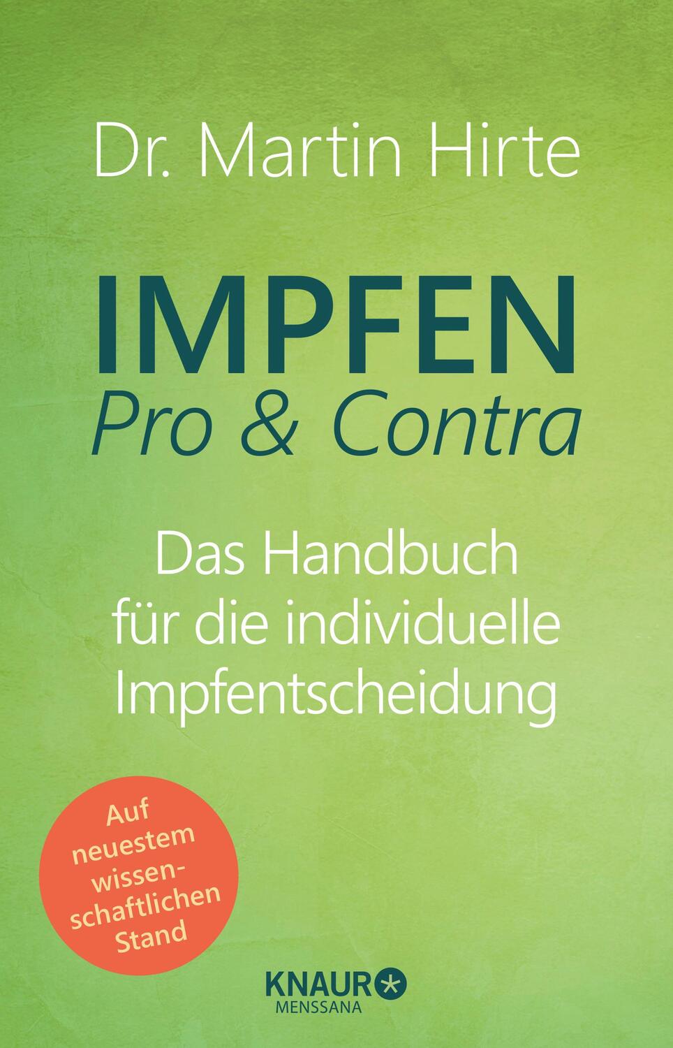 Cover: 9783426448724 | Impfen Pro &amp; Contra | Martin Hirte | Taschenbuch | 544 S. | Deutsch