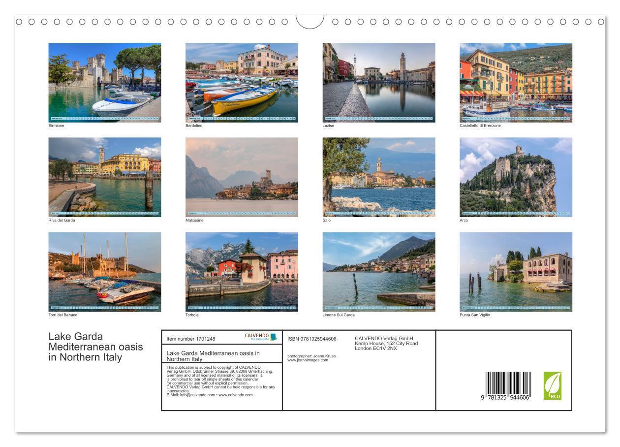 Bild: 9781325944606 | Lake Garda Mediterranean oasis in Northern Italy (Wall Calendar...