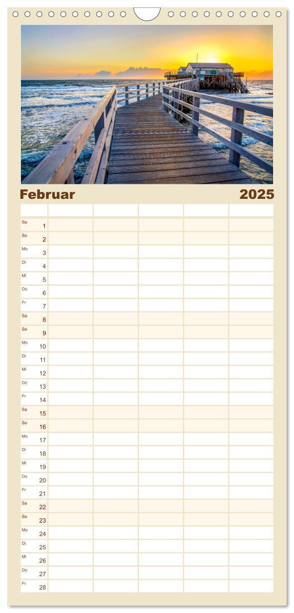 Bild: 9783457100820 | Familienplaner 2025 - NORDSEE-VERLIEBT mit 5 Spalten (Wandkalender,...