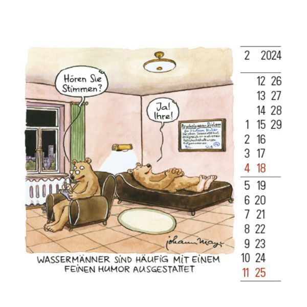 Bild: 9783731870234 | Wassermann Mini 2024 | Korsch Verlag | Kalender | 13 S. | Deutsch