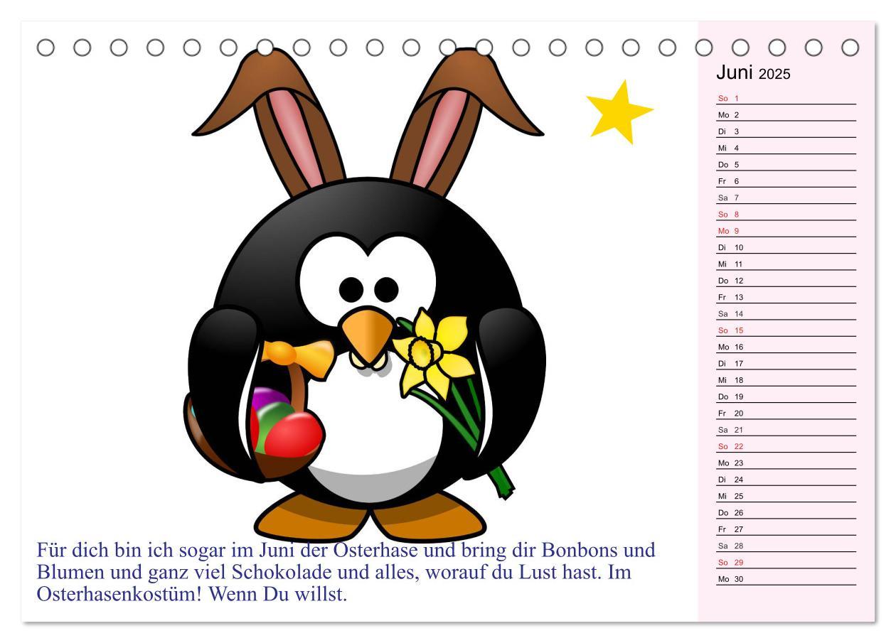 Bild: 9783435524136 | Pinguin-Elfe (Tischkalender 2025 DIN A5 quer), CALVENDO Monatskalender