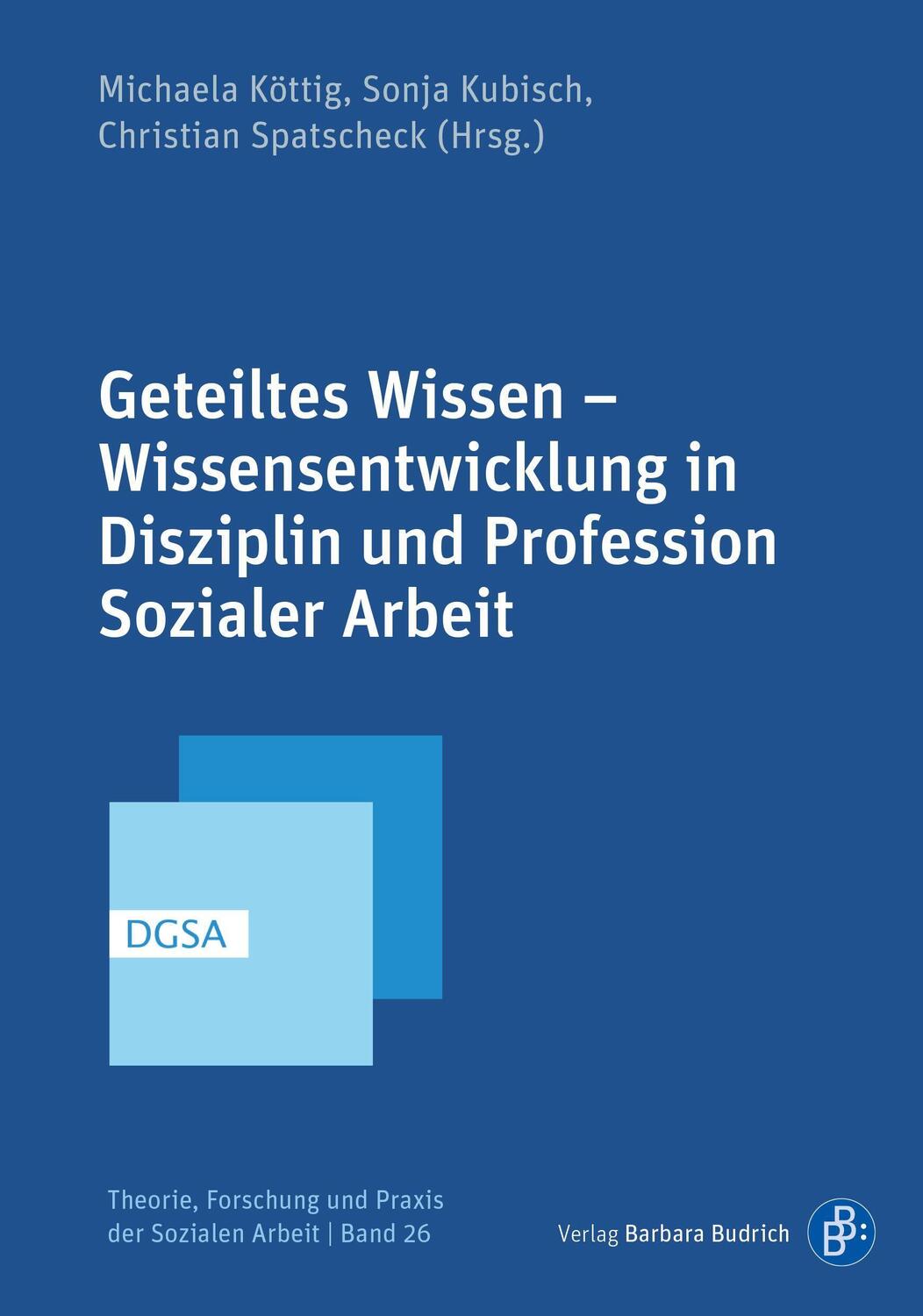 Cover: 9783847426899 | Geteiltes Wissen - Wissensentwicklung in Disziplin und Profession...
