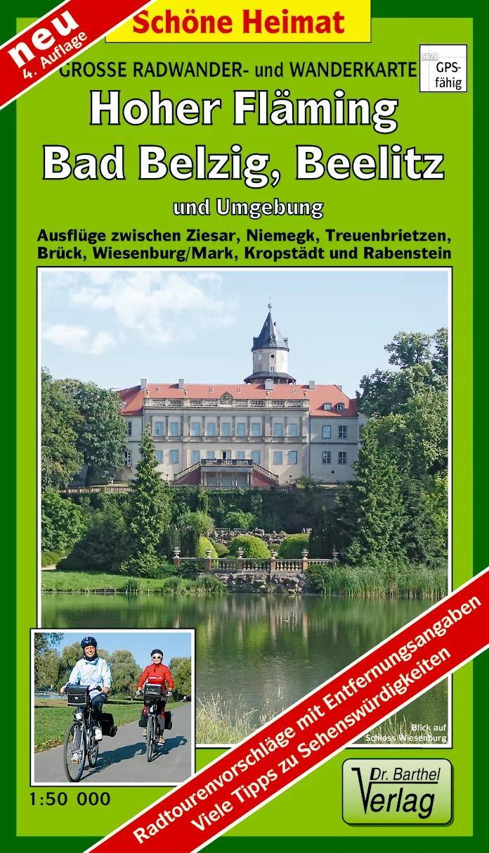 Cover: 9783895911545 | Große Radwander- und Wanderkarte Hoher Fläming, Bad Belzig, Beelitz...