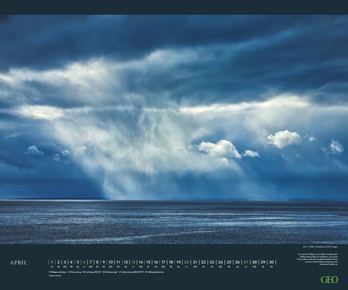 Bild: 4002725988850 | GEO - Wolkenspiele 2025 Wandkalender, 60x50cm, Posterkalender mit...