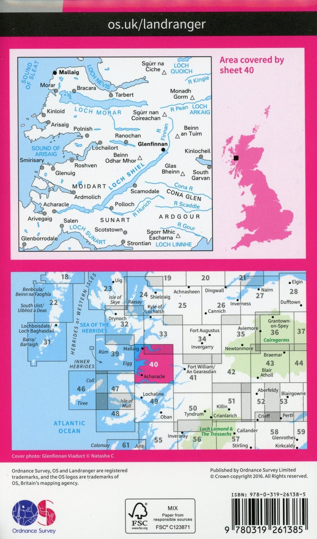 Bild: 9780319261385 | Mallaig &amp; Glenfinnan, Loch Shiel | Ordnance Survey | (Land-)Karte