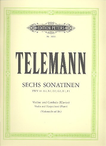 Cover: 9790014073244 | 6 Sonatinas | Georg Philipp Telemann | Buch + Einzelstimme(n)