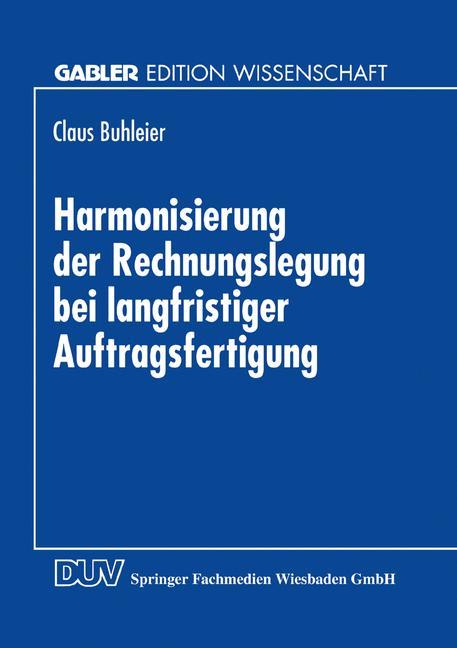 Cover: 9783824464883 | Harmonisierung der Rechnungslegung bei langfristiger Auftragsfertigung