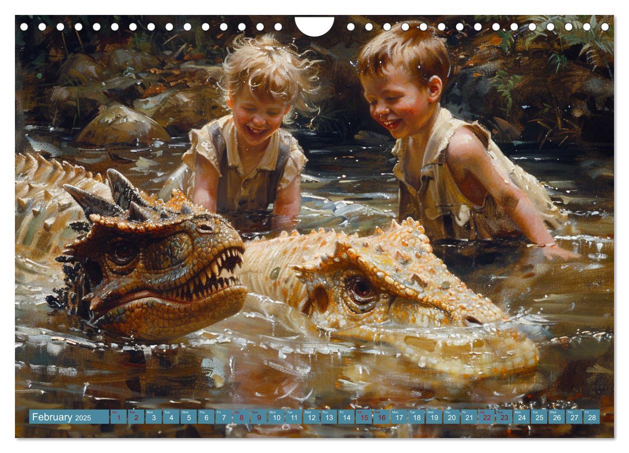 Bild: 9781325977895 | Dinosaur Legends (Wall Calendar 2025 DIN A4 landscape), CALVENDO 12...