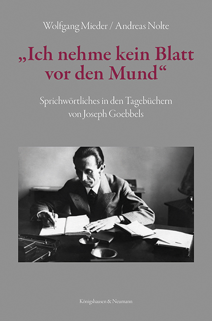 Cover: 9783826075223 | »Ich nehme kein Blatt vor den Mund« | Wolfgang Mieder (u. a.) | Buch