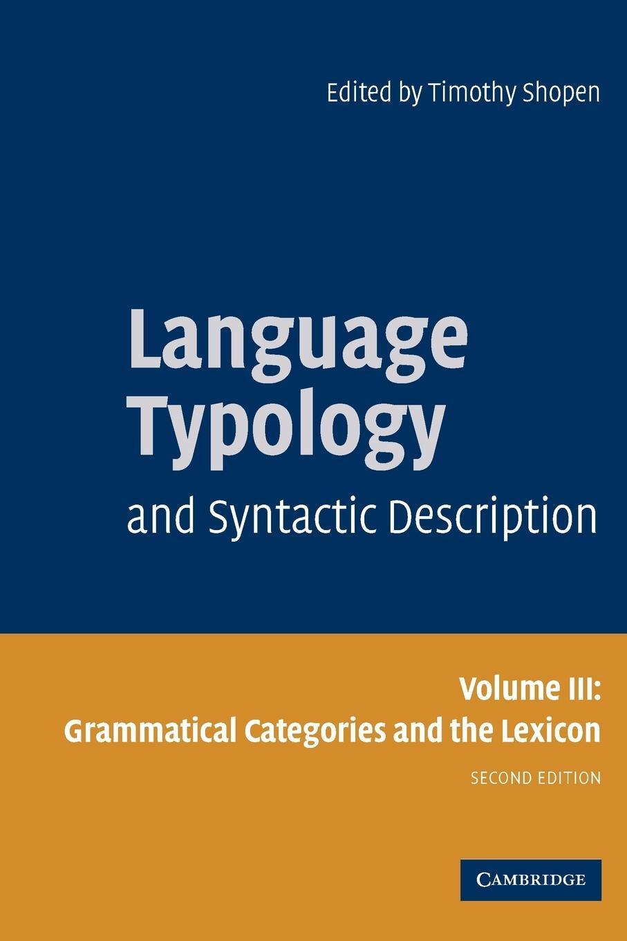 Cover: 9780521588553 | Language Typology and Syntactic Description, Volume 3 | Timothy Shopen