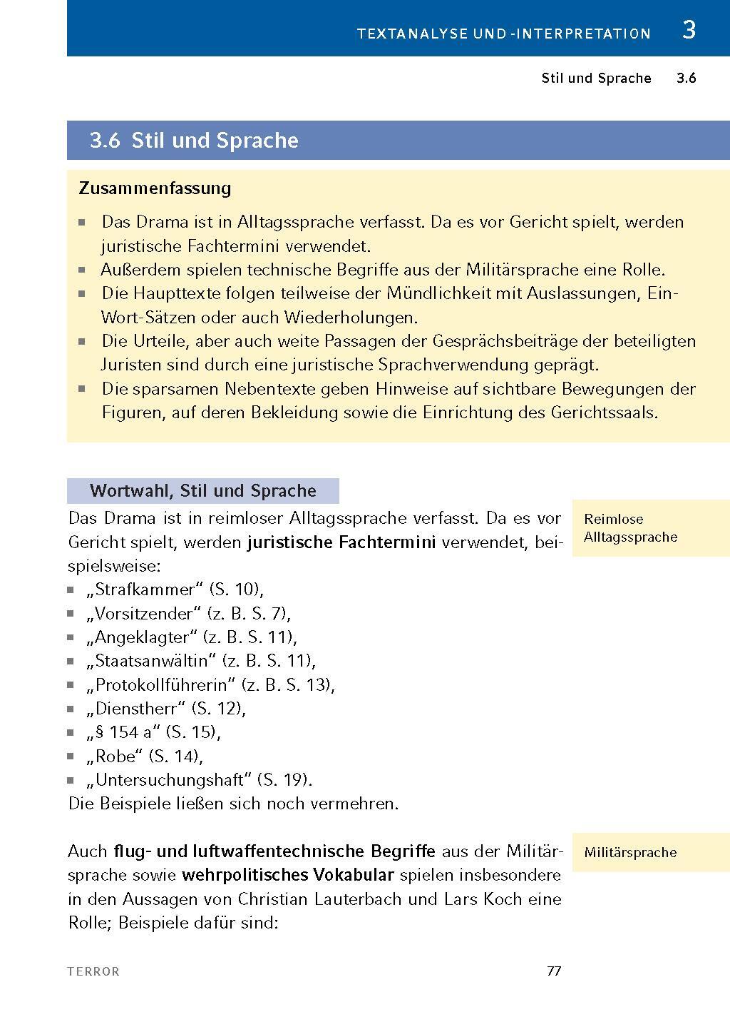 Bild: 9783804420946 | Terror - Textanalyse und Interpretation | Ferdinand von Schirach