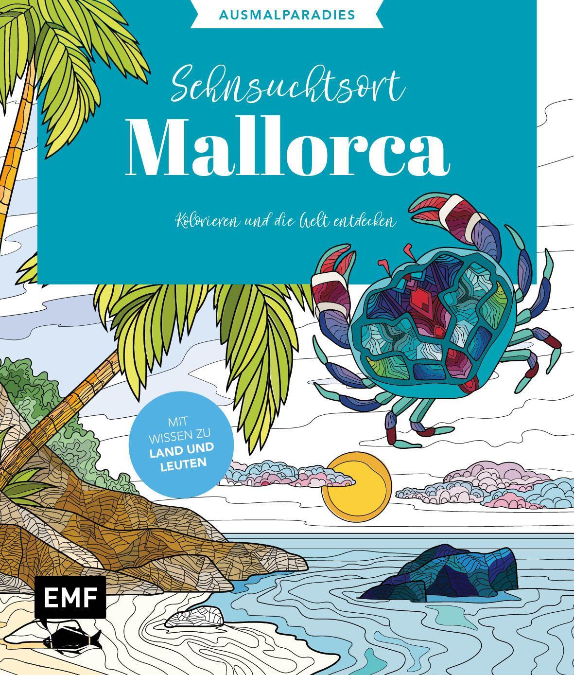 Cover: 9783745922264 | Ausmalparadies - Sehnsuchtsort Mallorca | Taschenbuch | 96 S. | 2024