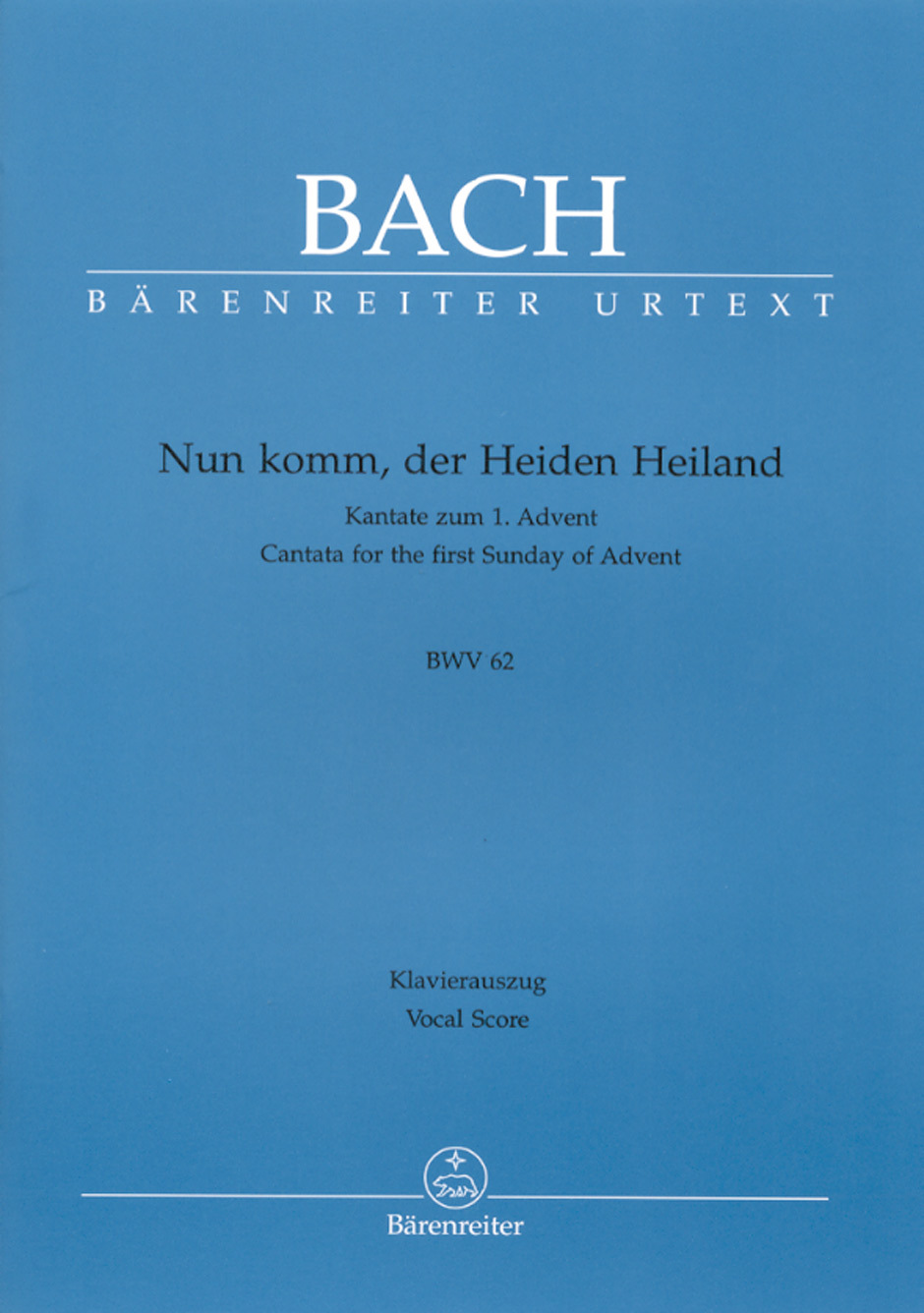 Cover: 9790006490400 | Cantata BWV 62 Nun Komm, Der Heiden Heiland | Johann Sebastian Bach