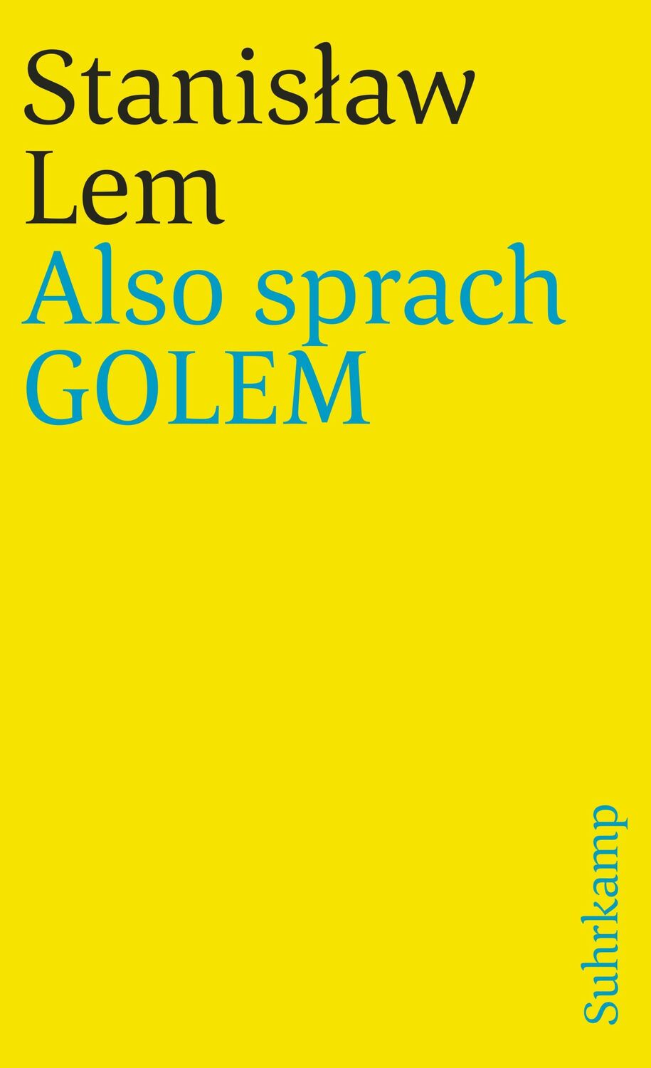 Cover: 9783518377666 | Also sprach GOLEM | Stanislaw Lem | Taschenbuch | 186 S. | Deutsch