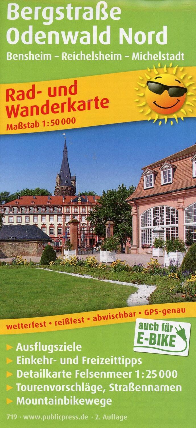 Cover: 9783899207194 | Bergstraße Odenwald Nord, Bensheim - Reichelsheim - Michelstadt 1 :...