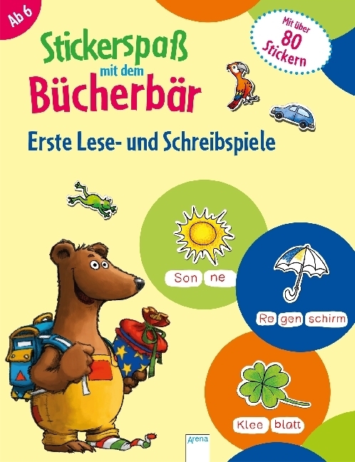Cover: 9783401712444 | Stickerspaß mit dem Bücherbär - Erste Lese- und Schreibspiele | 24 S.