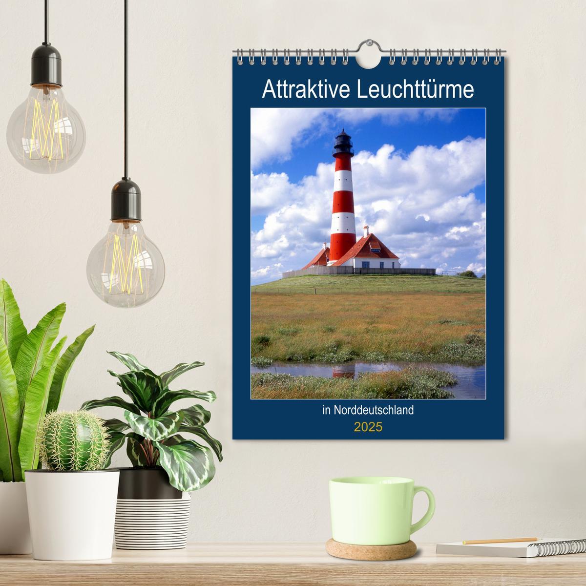 Bild: 9783435978304 | Attraktive Leuchttürme (Wandkalender 2025 DIN A4 hoch), CALVENDO...