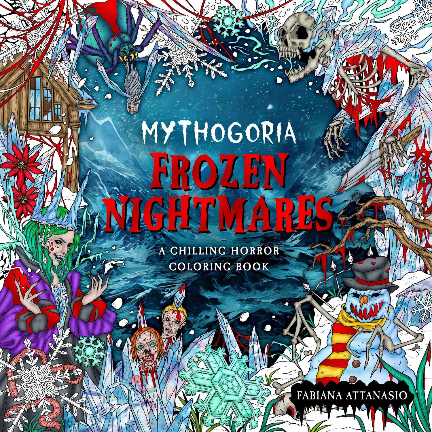 Cover: 9781250289117 | Mythogoria: Frozen Nightmares: A Chilling Horror Coloring Book | Buch