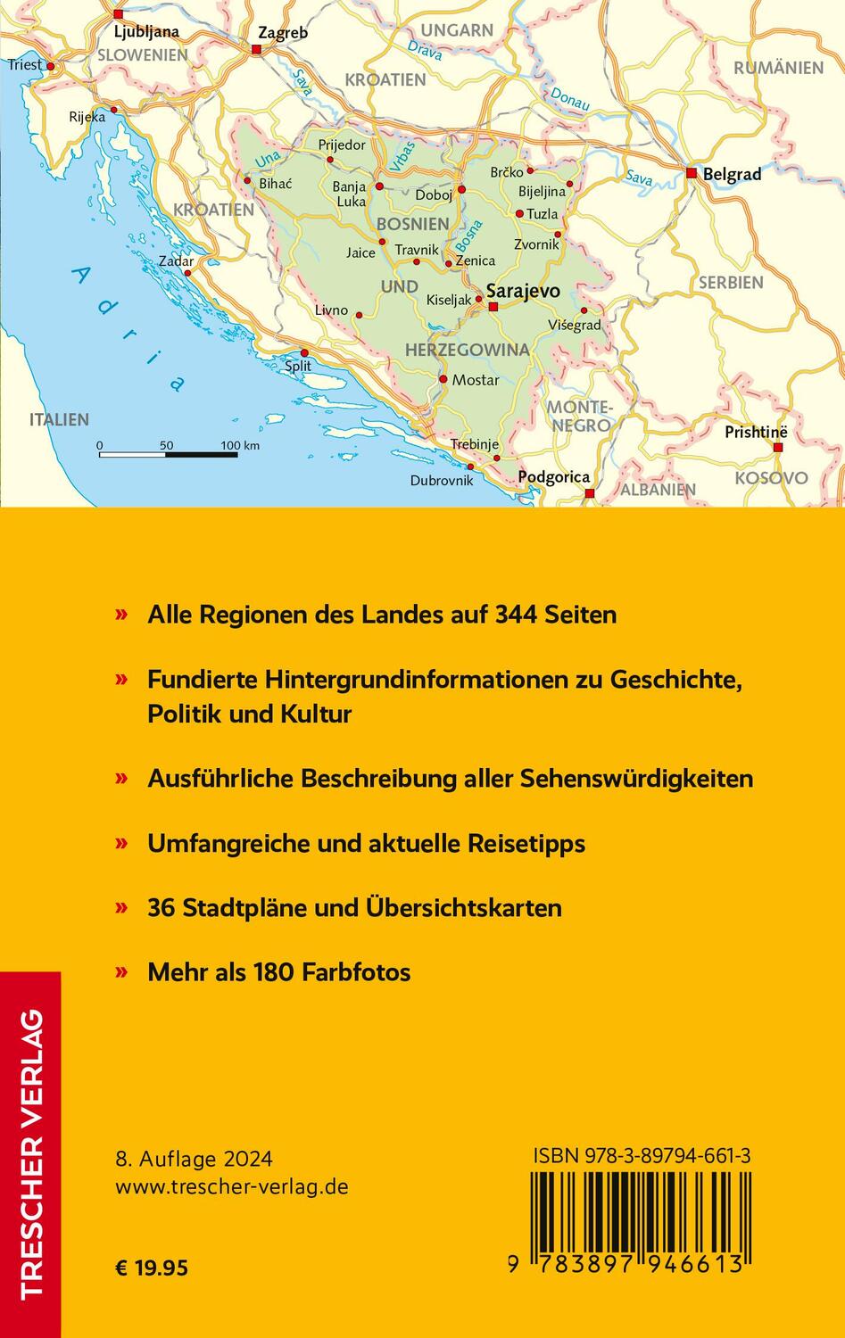 Rückseite: 9783897946613 | TRESCHER Reiseführer Bosnien und Herzegowina | Matthias Jacob | Buch
