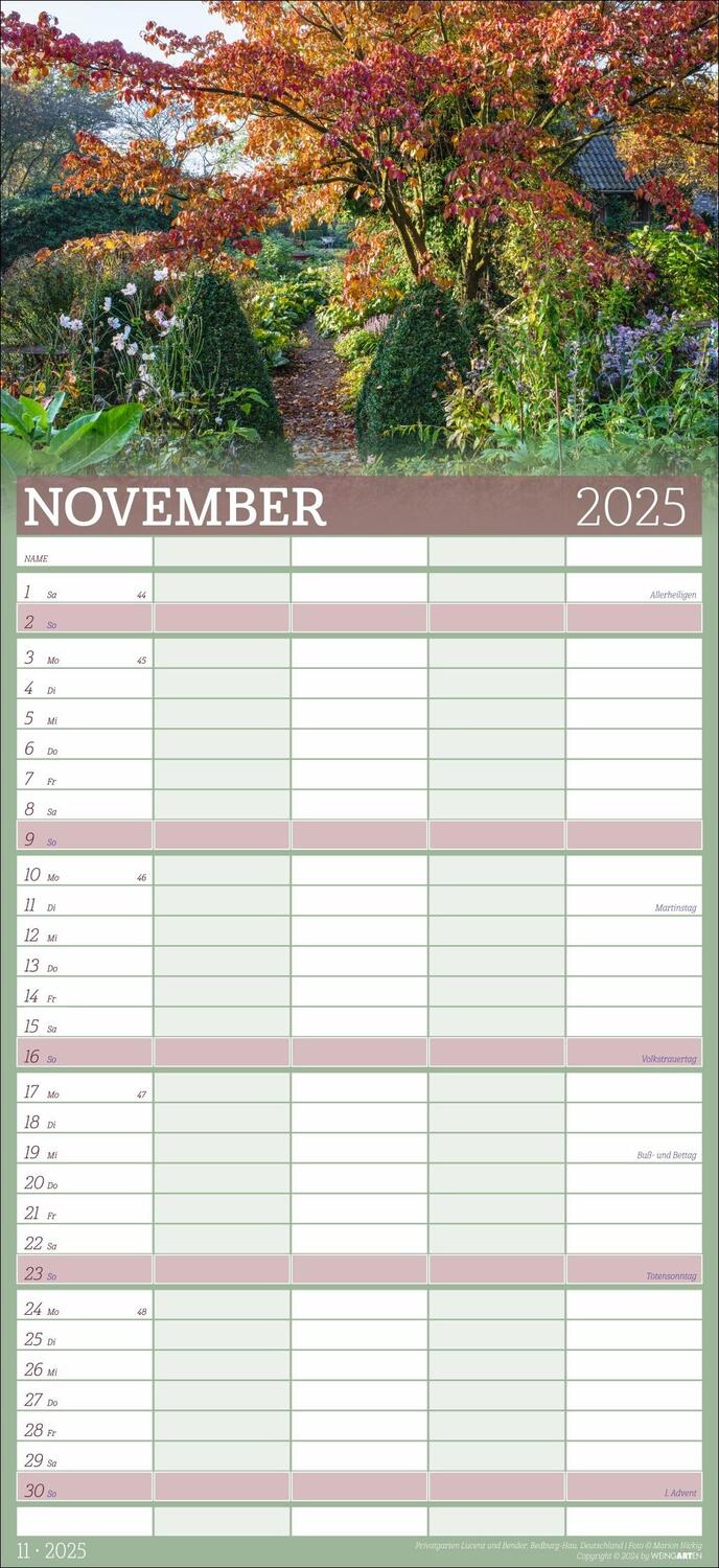 Bild: 9783839901052 | Garten Familienplaner 2025 | Kalender | Spiralbindung | 15 S. | 2025