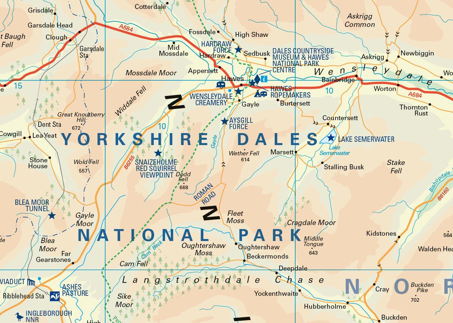 Bild: 9780008439248 | Yorkshire Dales National Park Pocket Map | National Parks UK (u. a.)