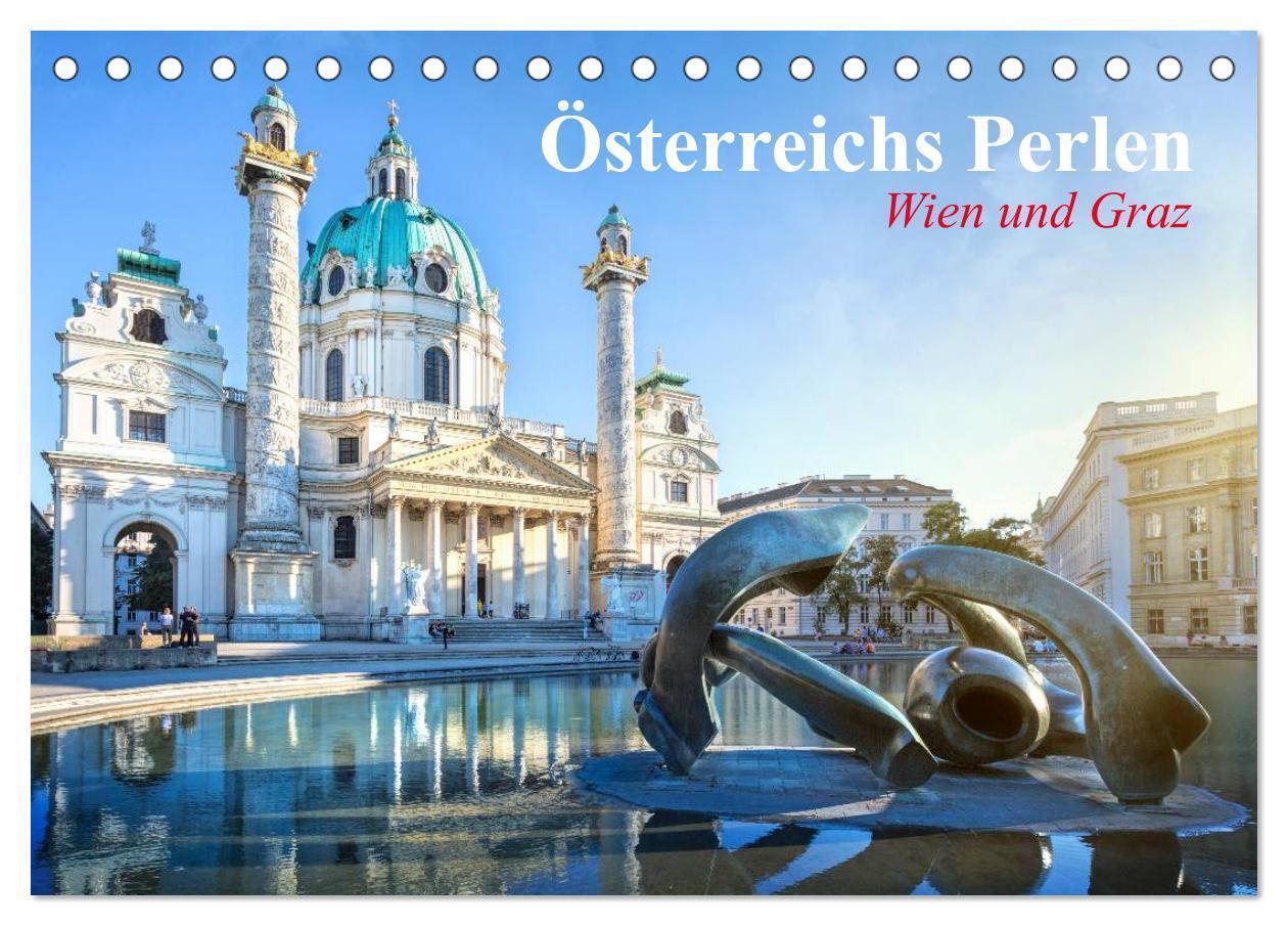 Cover: 9783383264306 | Wien und Graz. Österreichs Perlen (Tischkalender 2024 DIN A5 quer),...