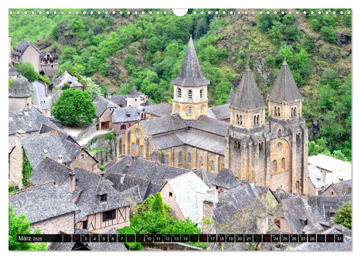 Bild: 9783383851810 | Conques ist eine wichtige Station am französischen Jakobsweg...