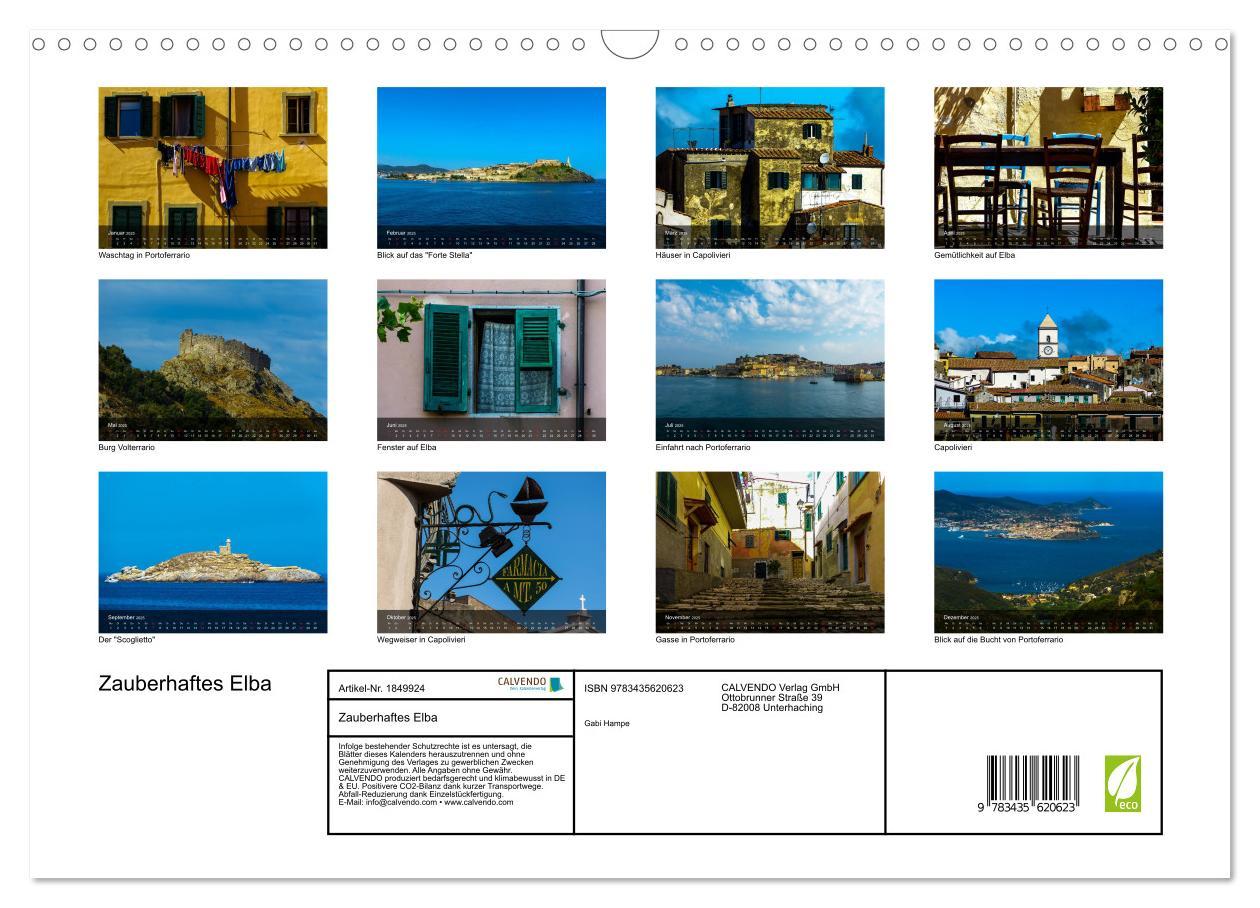 Bild: 9783435620623 | Zauberhaftes Elba (Wandkalender 2025 DIN A3 quer), CALVENDO...