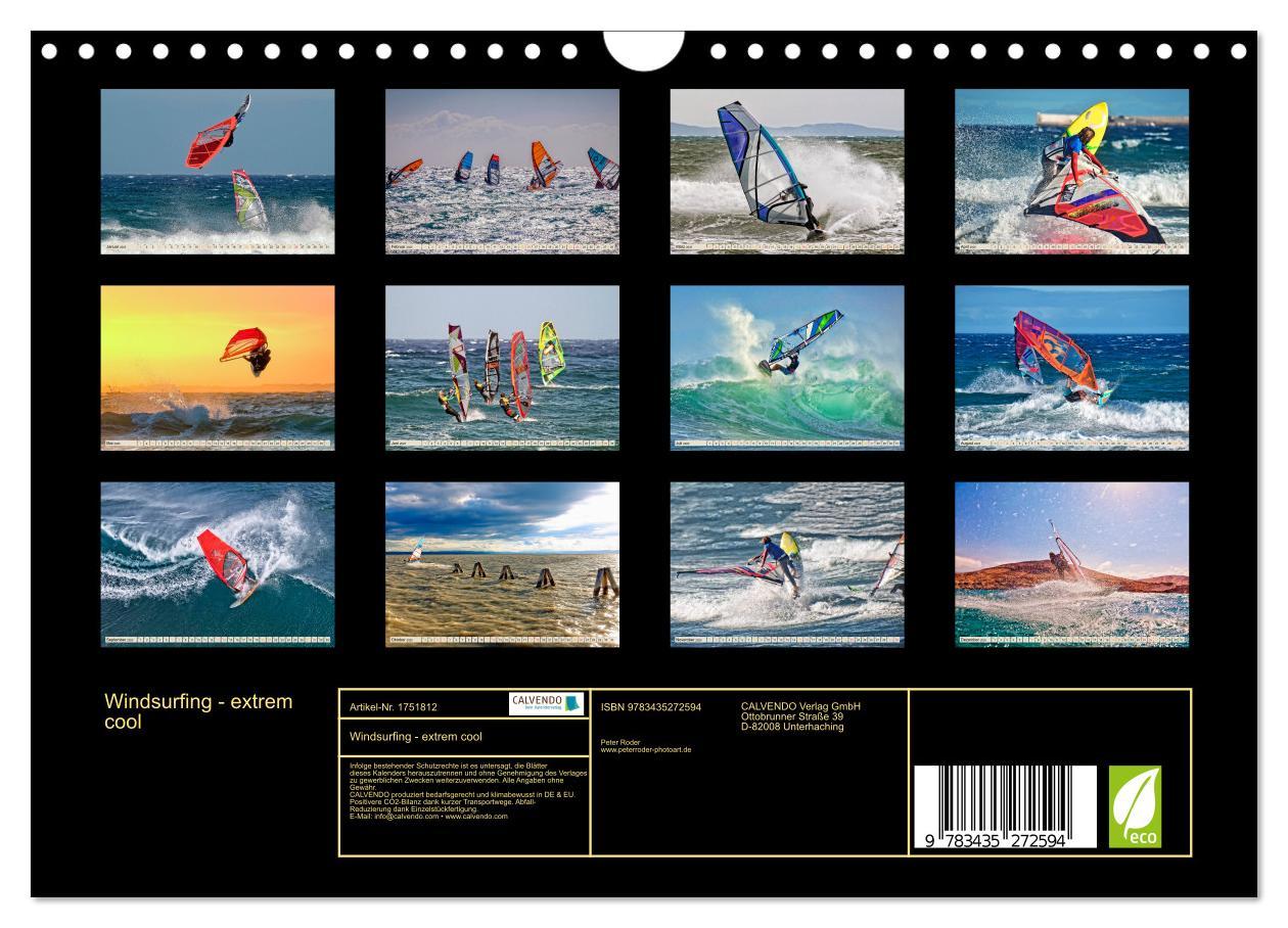 Bild: 9783435272594 | Windsurfing - extrem cool (Wandkalender 2025 DIN A4 quer), CALVENDO...