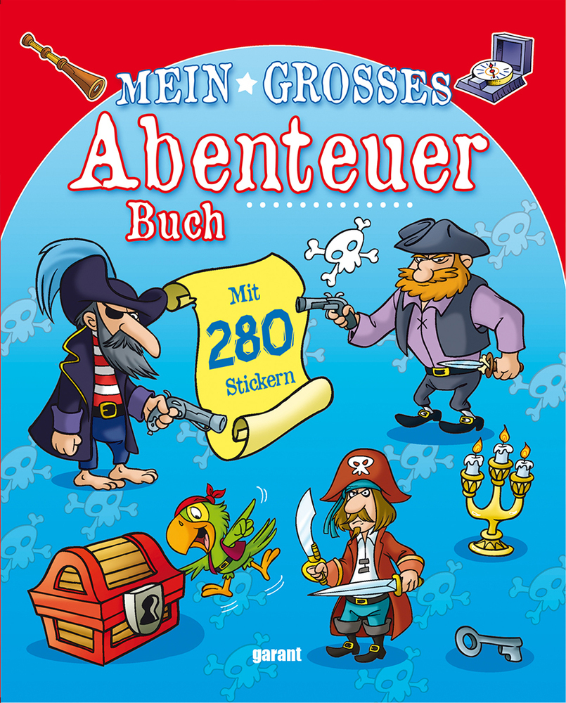 Cover: 9783735919014 | Mein großes Abenteuerbuch - Piraten | Mit 280 Stickern | GmbH | Buch