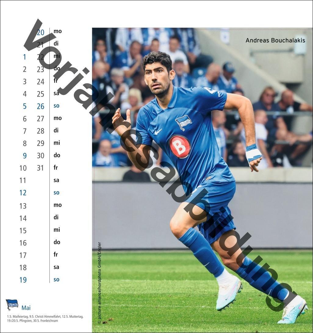 Bild: 9783756405480 | Hertha BSC Postkartenkalender 2025 | Kalender | Spiralbindung | 13 S.