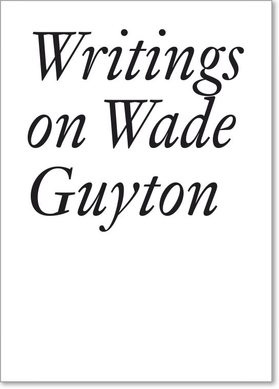 Cover: 9783037644737 | Writings on Wade Guyton | Documents Series | JRP Ringier