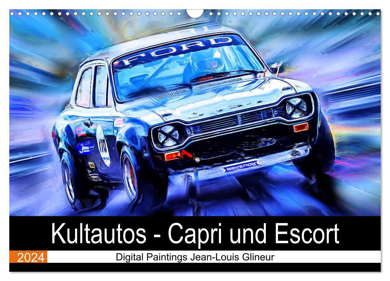 Cover: 9783675930223 | Kultautos - Capri und Escort (Wandkalender 2024 DIN A3 quer),...