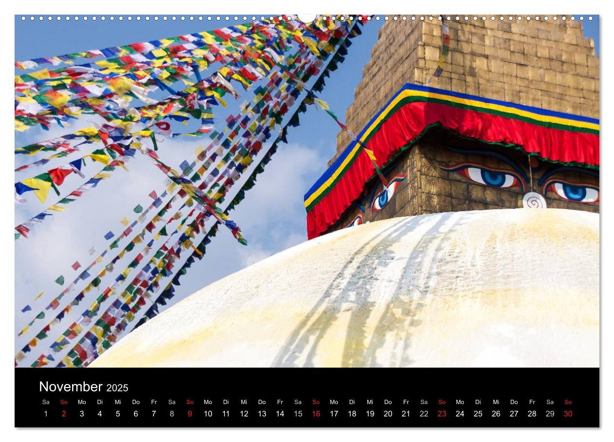 Bild: 9783435567560 | Namaste Nepal (Wandkalender 2025 DIN A2 quer), CALVENDO Monatskalender