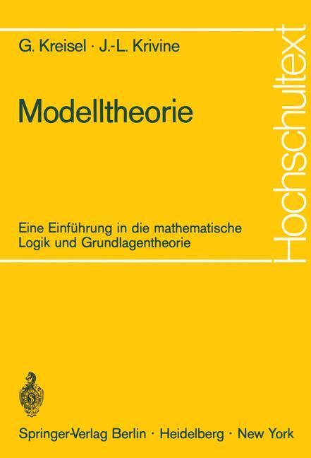 Cover: 9783540056546 | Modelltheorie | Georg Kreisel (u. a.) | Taschenbuch | Springer