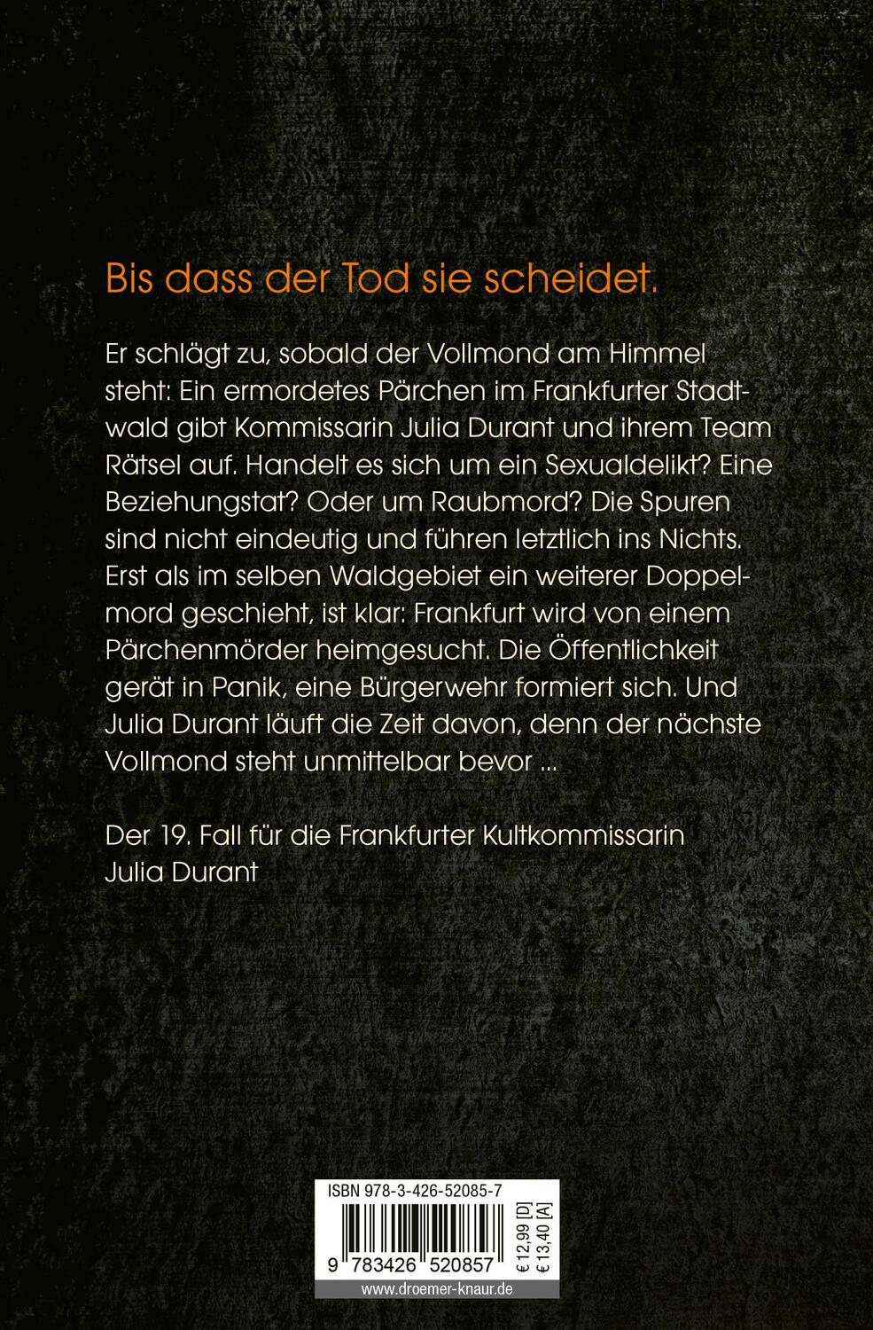 Rückseite: 9783426520857 | Der Panther | Julia Durants neuer Fall | Andreas Franz (u. a.) | Buch