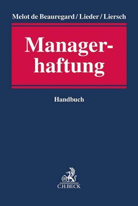 Cover: 9783406740817 | Managerhaftung | Handbuch | Paul Melot de Beauregard (u. a.) | Buch