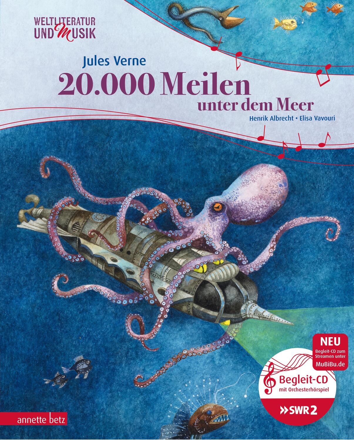 Cover: 9783219118841 | 20.000 Meilen unter dem Meer (Weltliteratur und Musik mit CD) | Buch