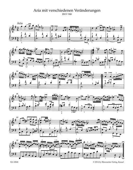 Bild: 9790006543175 | Goldberg-Variationen BWV 988 | Vierter Teil der Clavier-Übung | Bach