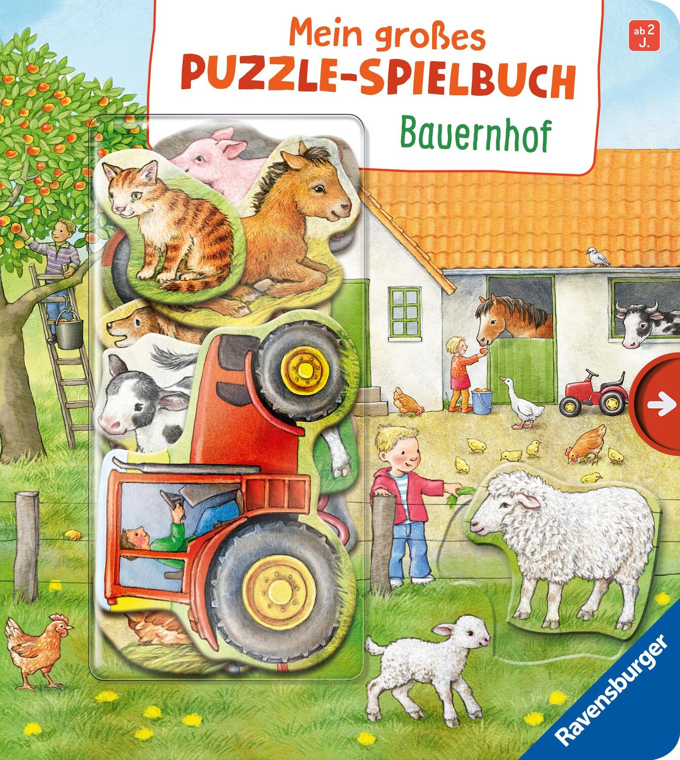 Cover: 9783473434824 | Mein großes Puzzle-Spielbuch Bauernhof | Buch | 12 S. | Deutsch | 2014