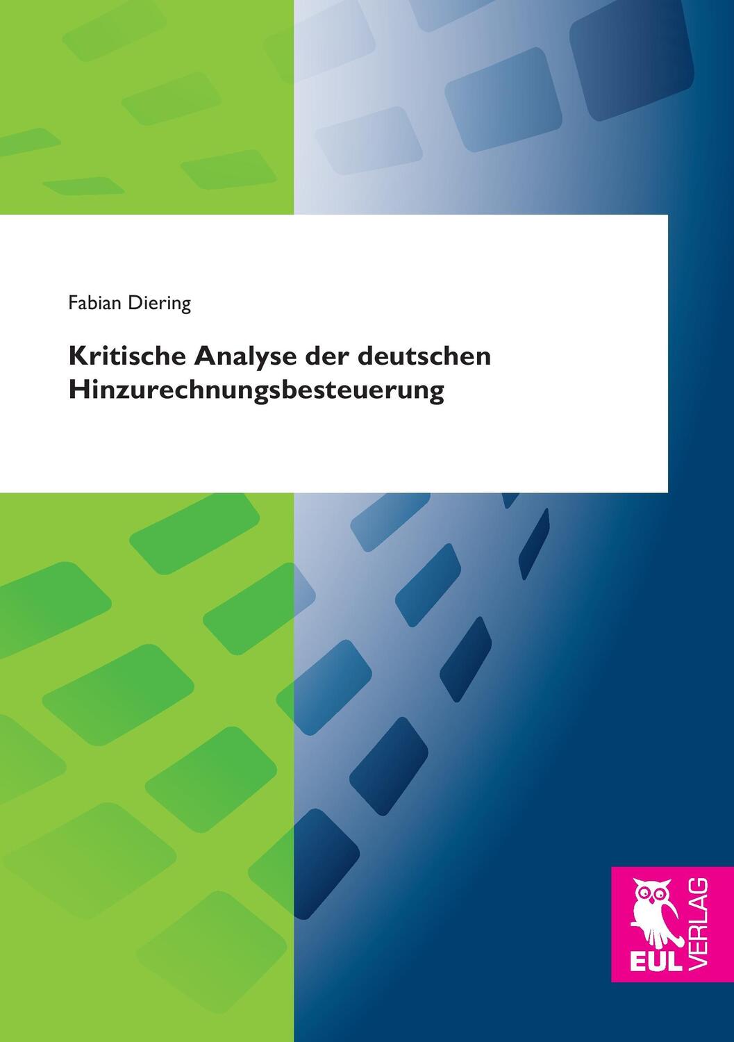 Cover: 9783844104233 | Kritische Analyse der deutschen Hinzurechnungsbesteuerung | Diering