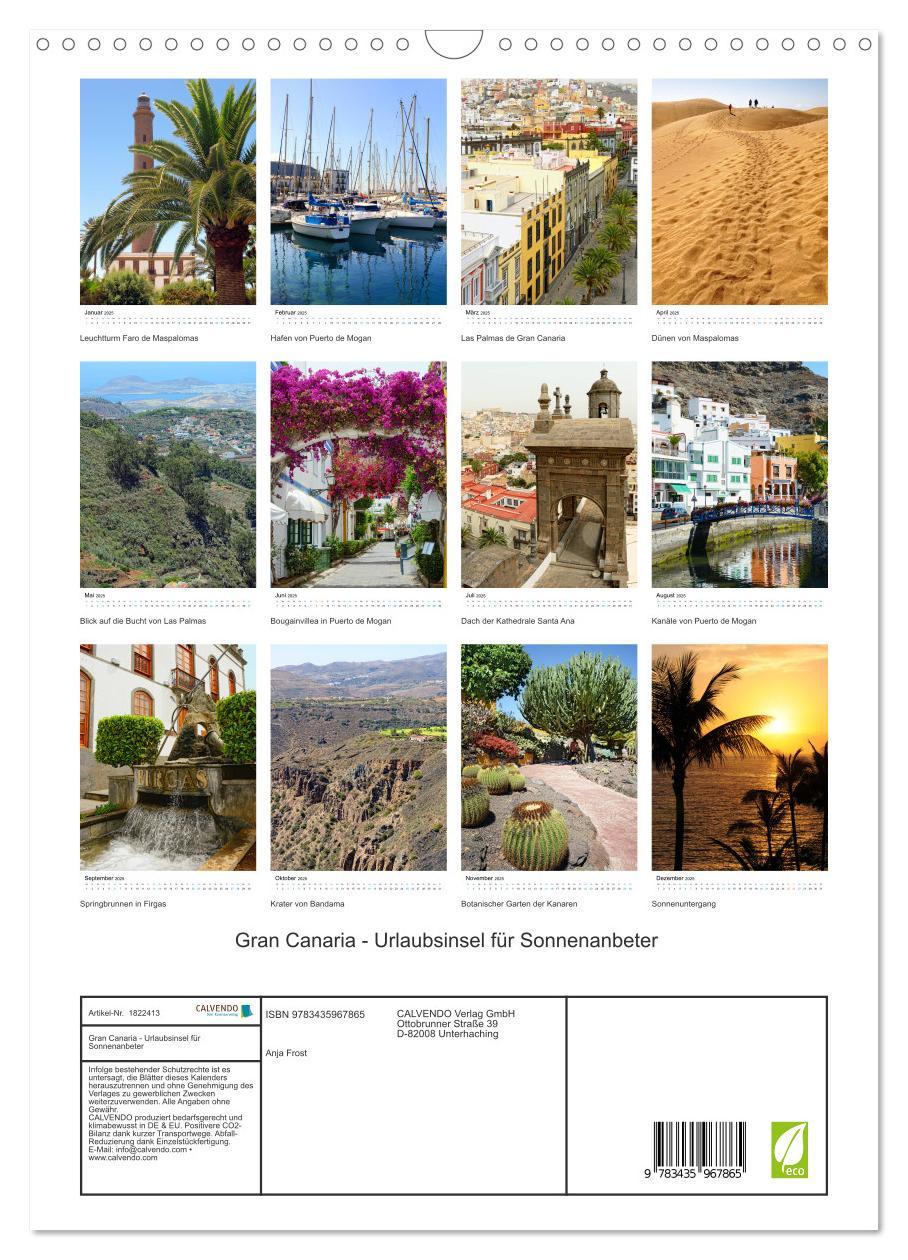 Bild: 9783435967865 | Gran Canaria - Urlaubsinsel für Sonnenanbeter (Wandkalender 2025...