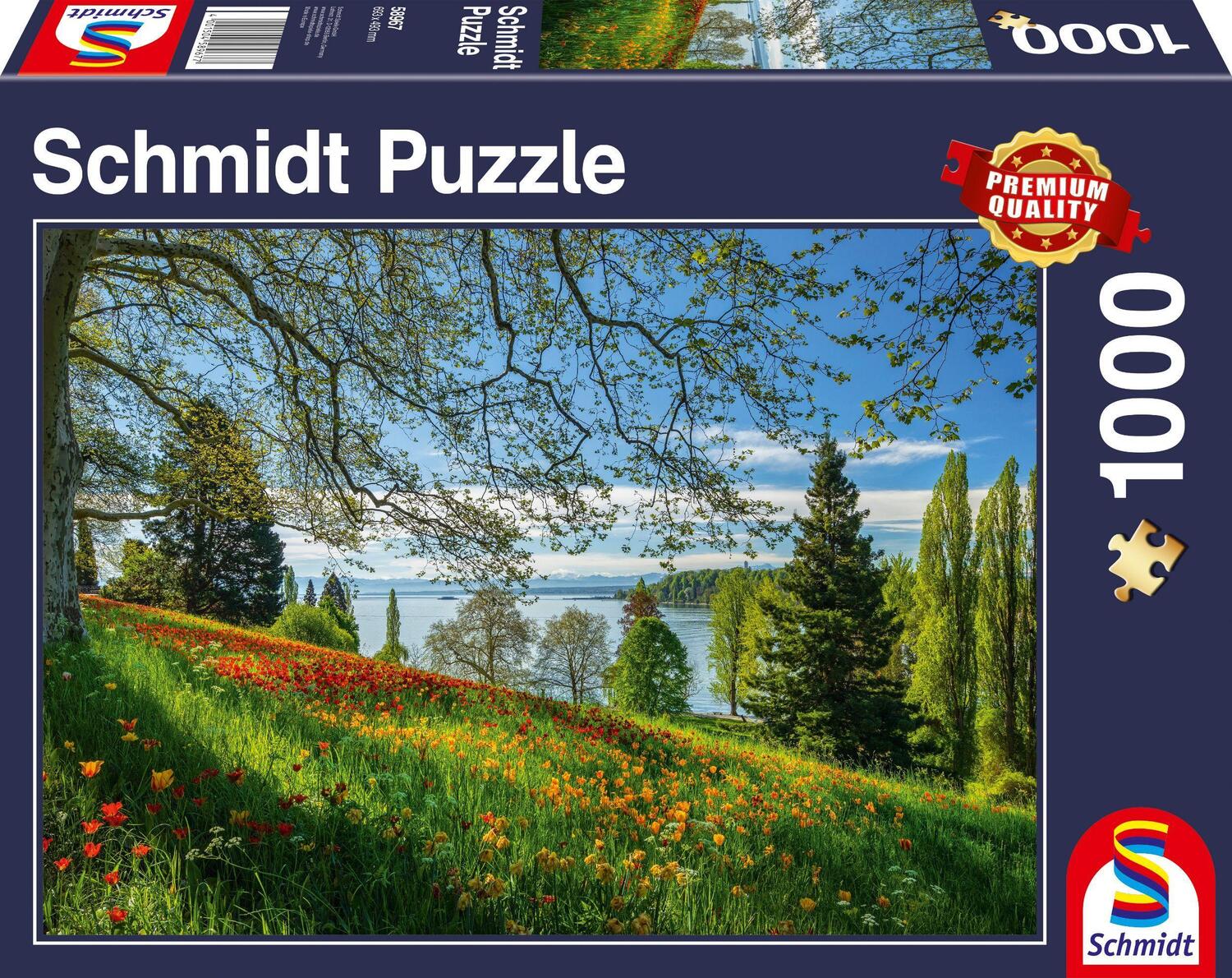 Cover: 4001504589677 | Frühlingsallee zur Tulpenblüte, Insel Mainau Puzzle 1.000 Teile - NEU