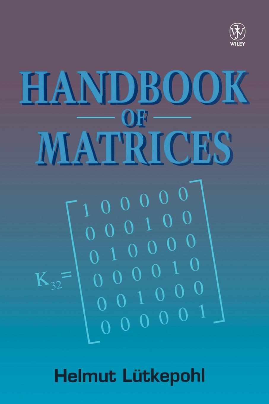 Cover: 9780471970156 | Hdbk of Matrices | Lutkepohl | Taschenbuch | Paperback | Englisch